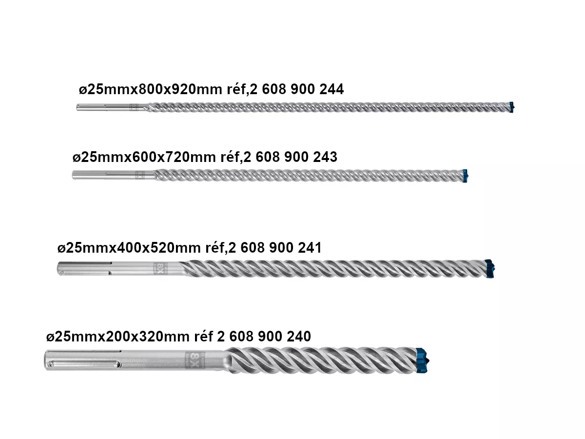 Forêt à béton Ø25mm SDS-max-8X BOSCH